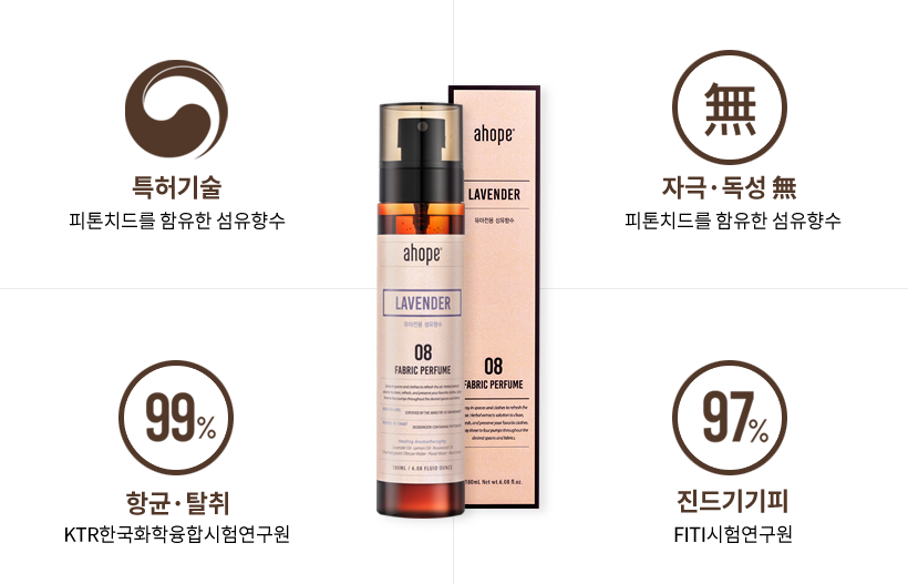 patented, no-irritant, ant-bacterial, dust mite-repelling