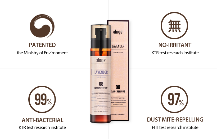 patented, no-irritant, ant-bacterial, dust mite-repelling