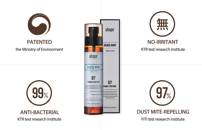 patented, no-irritant, ant-bacterial, dust mite-repelling