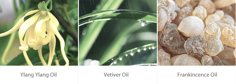 Neroli, Pachouli, Cedarwood oil
